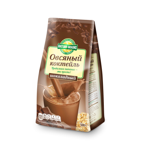 Коктейль овсяный с шоколадом. Nature Grains 0,3 кг.