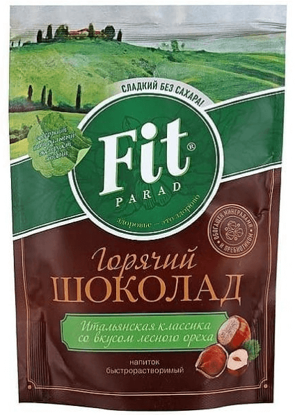 Горячий шоколад "Лесной орех". ФитПарад 0,2 кг.