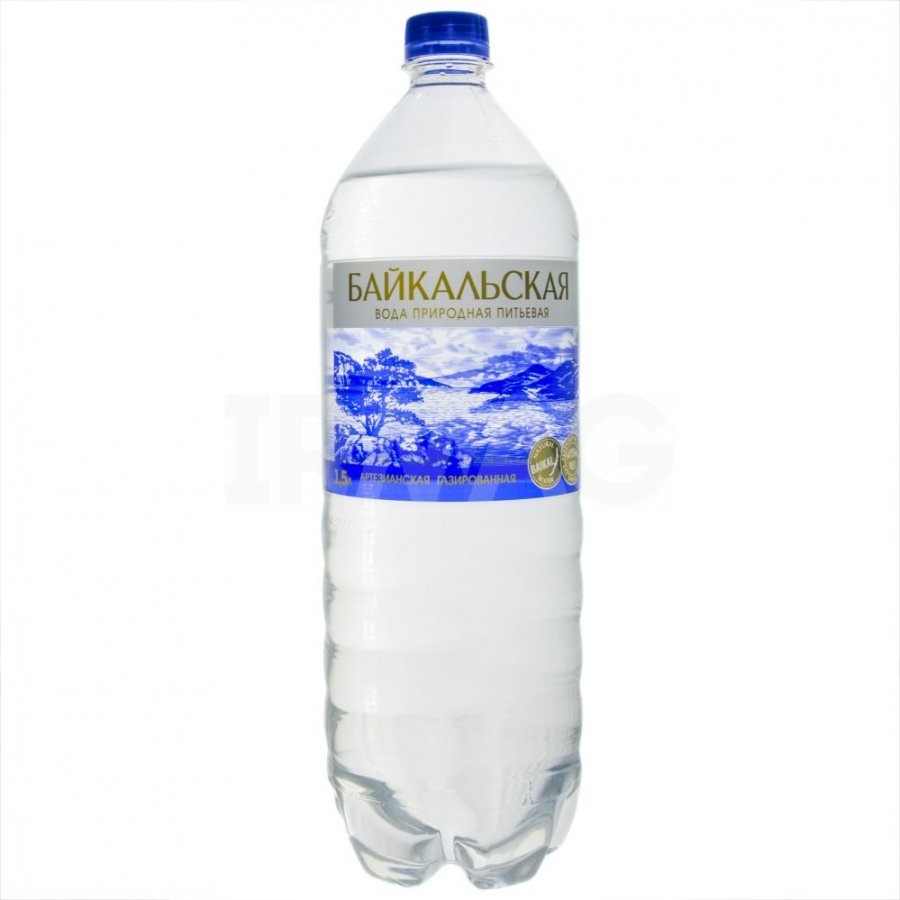 Вода питьевая Байкальская  газированная.  0,5 л.