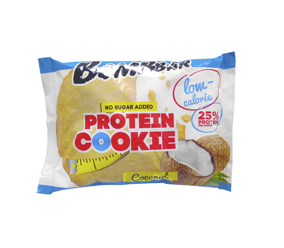 Печенье протеиновое низкокалорийное Кокос. BOMBBAR 0,04 кг.