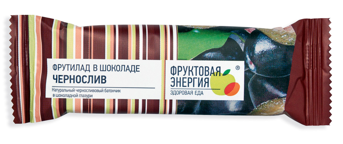 Батончик фруктовый "Фрутилад Чернослив". Фруктовая энергия 0,03 кг.